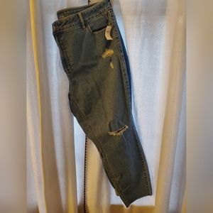 Old Navy High-Waisted Rockstar Super-Skinny Ankle Jeans, Size 22, Lolly
